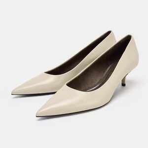 Zara Patent Kitten Heel Pumps